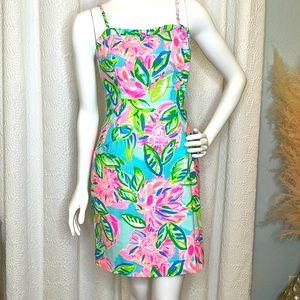 Lilly Pulitzer Brenda Stretch Dress in Multi Totally Blossom size 4